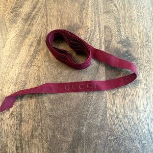 Gucci Burgundy Ribbon